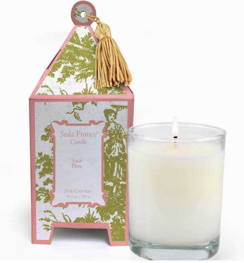 Seda France Sage Pine candle from Enchanted Blossoms