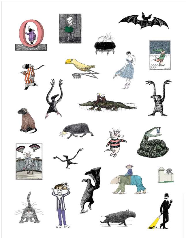 Edward Gorey Sticker Book