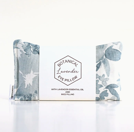 Stress Relief Lavender Eye Pillow Leaves Shadows