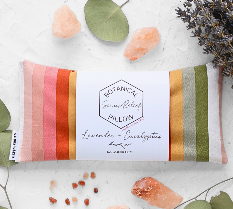 Sinus Relief Pillow – Eucalyptus Lavender + Himalayan Salt