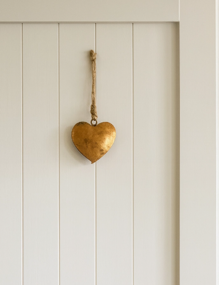 Alaya Heart Wind Chime - Rustic Bell