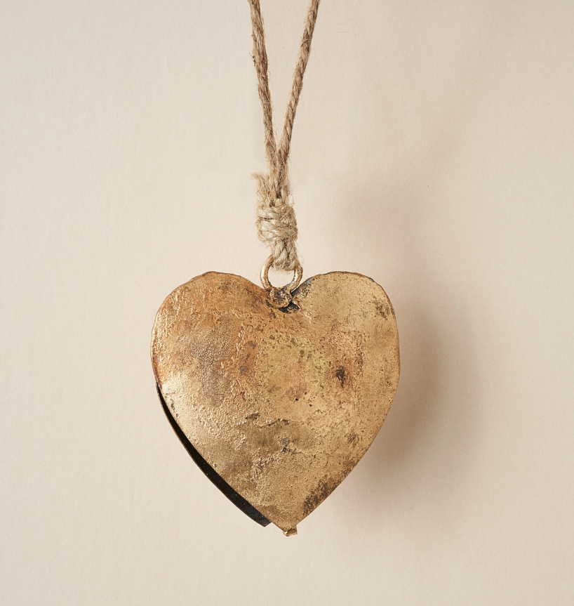 Alaya Heart Wind Chime - Rustic Bell