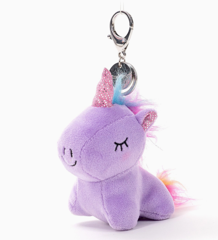 Valentine Magnetic Unicorn Keychain | Kissing Pair Plush 4"