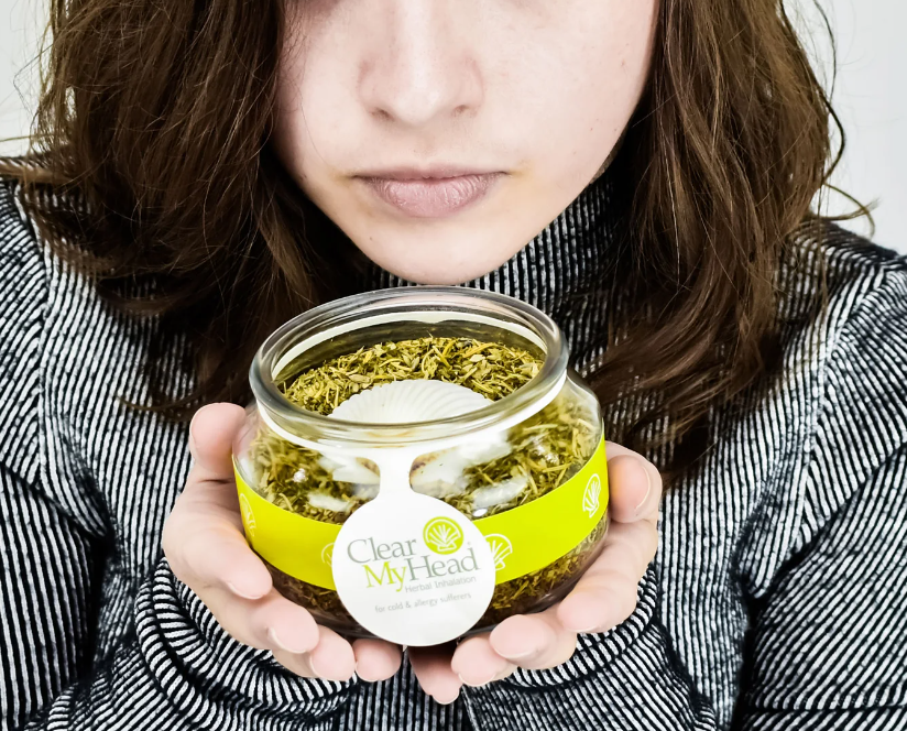 Clear My Head Herbal Inhalation Jar / Cold & Allergy Relief