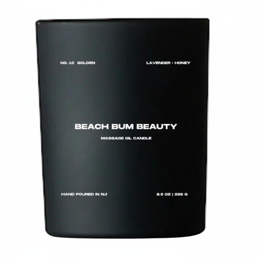 Beach Bum Beauty Massage Oil Candle - No. 10 Golden