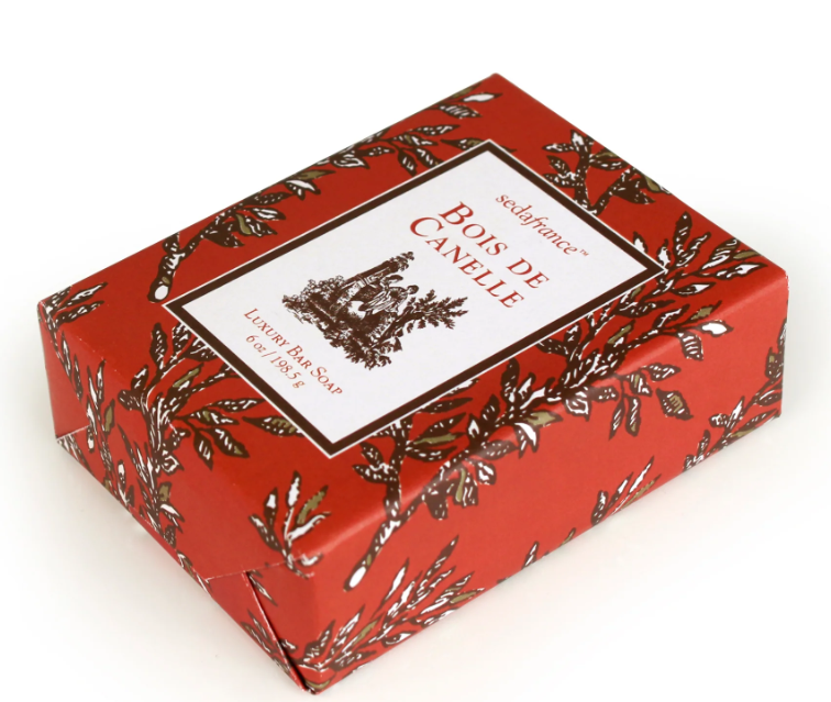 Seda France Bois de Cannelle Toile Paper-Wrapped Luxury Bar Soap