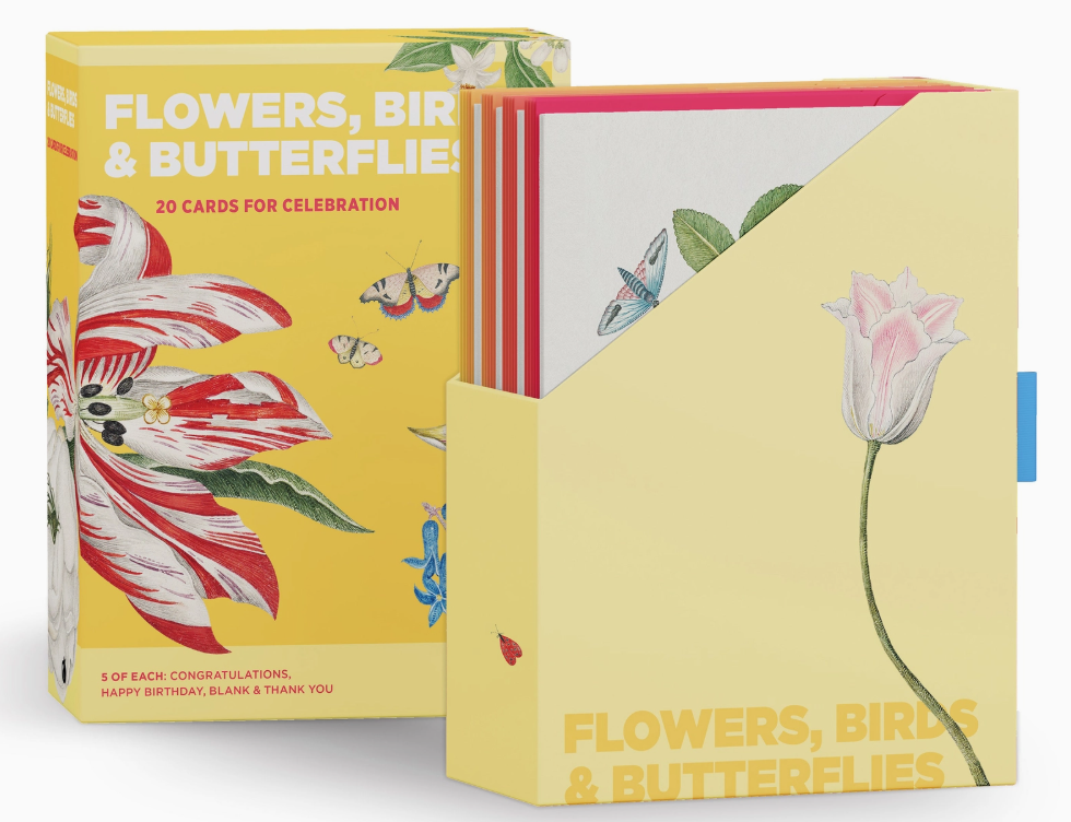 Flowers, Birds &amp; Butterflies Celebrations Boxed Notecards