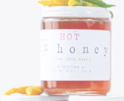 AU Honey Hot Honey – Wildflower Honey Infused with Three Chilis - 16 oz
