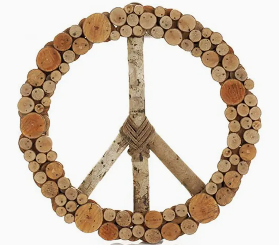 Layered Peace Wreath