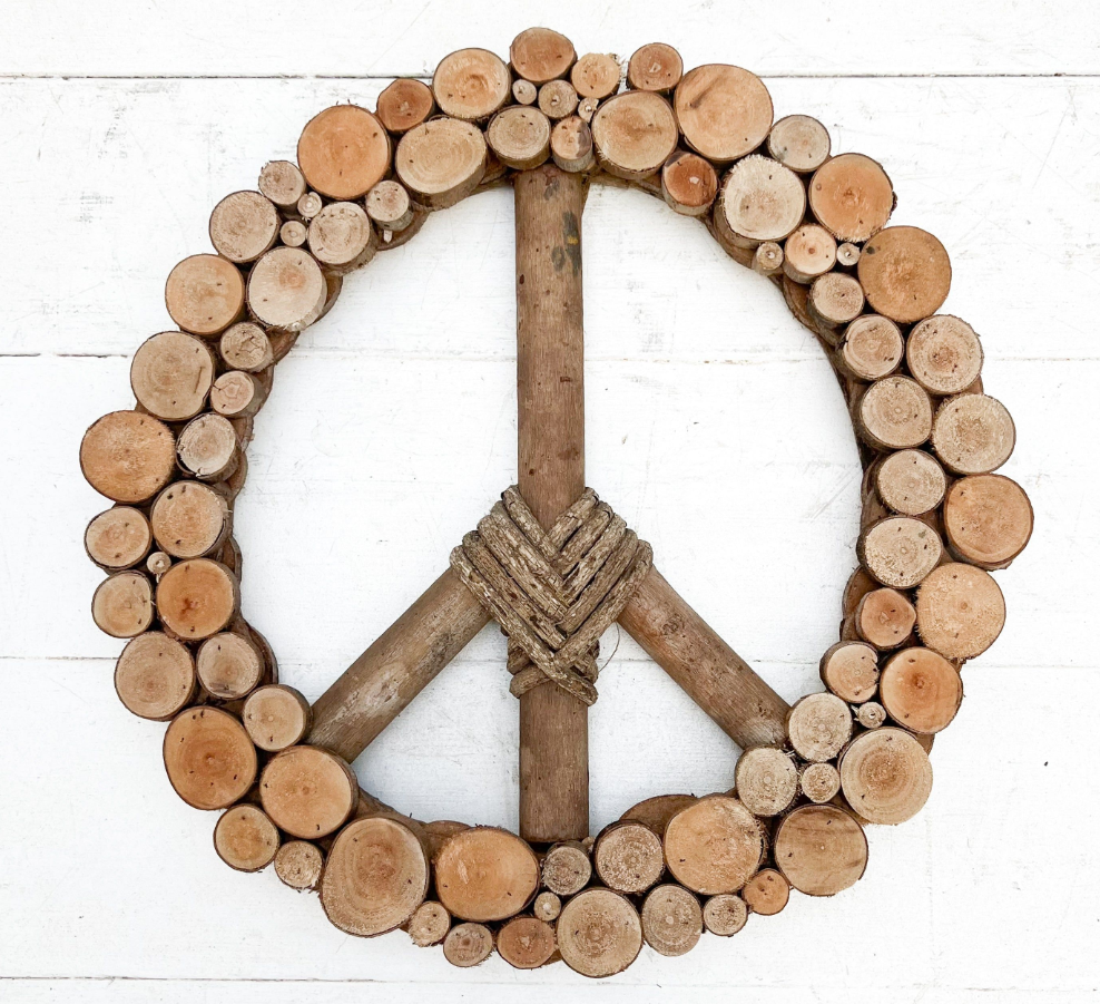 Layered Peace Wreath