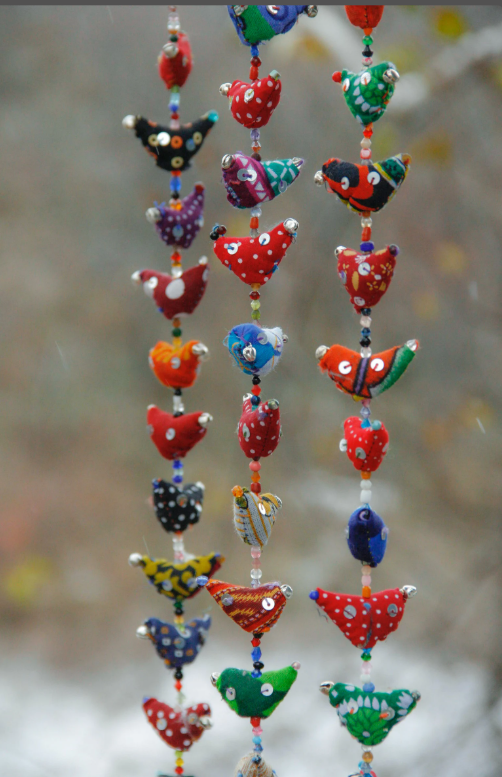 Recycled Ten Hens Garland