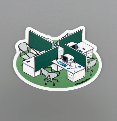 Lumon Macrodata Refinement Cubicles Decal